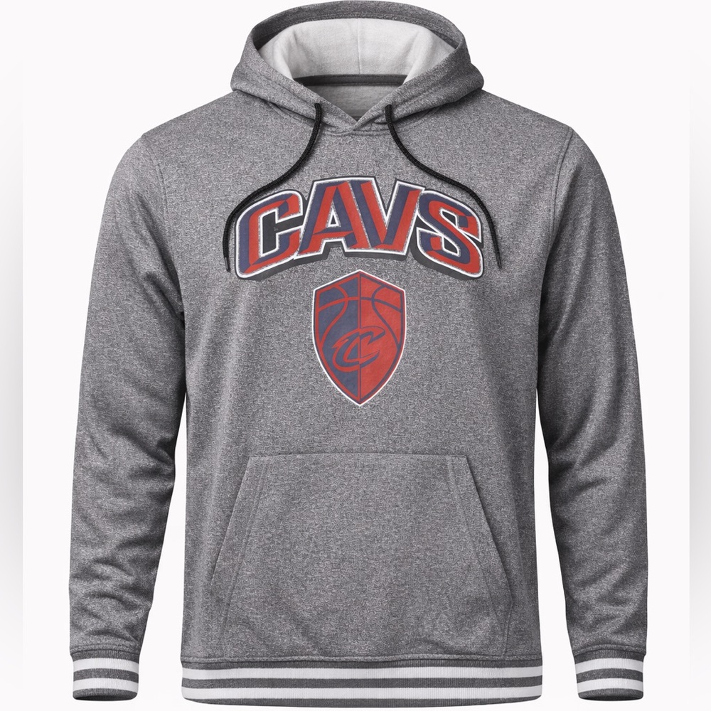 Cleveland Cavaliers CAVS NBA Hoodie Men’s Medium Gray UNK Pullover Sweatshirt